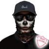Obacle Skull Face Mask for Women Dust Wind UV Sun Protection Seamless Bandana Face Mask for Rave Festival Motorcycle Riding Biker Fishing Outdoor Running 3D Tube Mask (Women Chin Flower Leaf Green) view 2