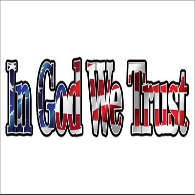 in God We Trust Vinyl Bumper Sticker Decal 5"