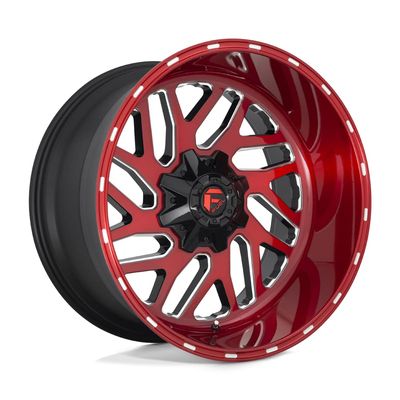 Fuel 1PC D691 20X10 8X6.5 BRSH-RED-MIL -18MM - D69120008247
