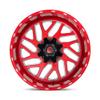 Fuel 1PC D691 20X10 8X6.5 BRSH-RED-MIL -18MM - D69120008247 view 4