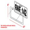 Bull Terrier Dog Cat Puppy Pink US Canada License Plate Frame Tag Border view 3