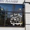 Black Our Love Shack Vinyl Decal - Camping Trailer RV - Die Cut Sticker - 18w x 15h inches view 2