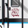 Black Our Love Shack Vinyl Decal - Camping Trailer RV - Die Cut Sticker - 18w x 15h inches view 3