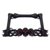 HongK- Black Metal Skull Motorcycle License Plate Tag Frame Holder Compatible With H-D view 1