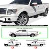 APS Stainless Steel 6.5in Nerf Bars Pocket Steps Square Tube Rocker Guards Compatible with Ford F150 SuperCrew Cab 09-14 view 2