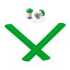 Mryok Thru Bolt Set & Earsocks for Oakley Jawbone/Racing Jacket/Split Jacket - Dark Green view 1