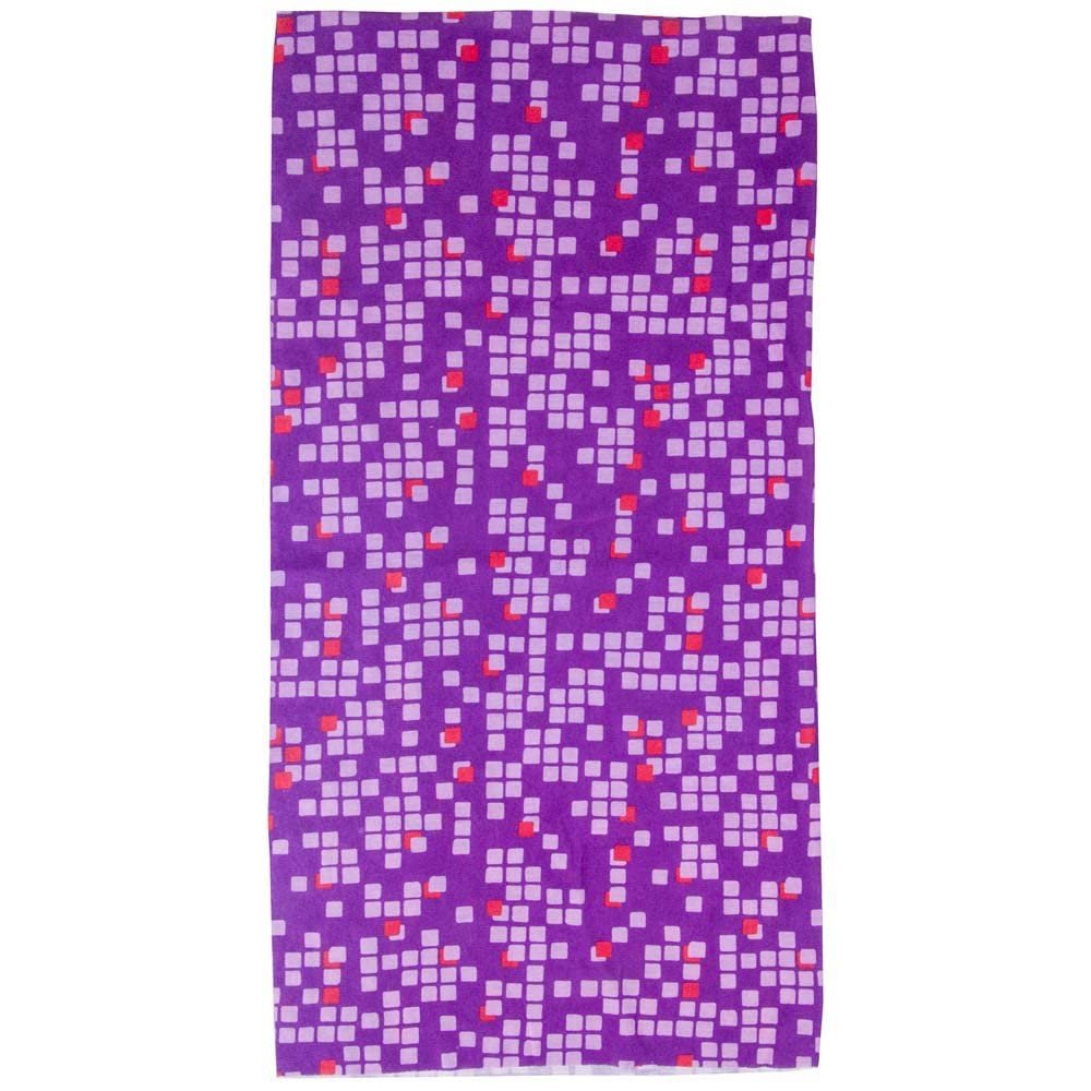 M-Wave Tubular Bandana Face Mask Purple Squares Design