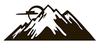 Mountain Sun y0049 Vinyl Sticker Decals (Pack of 2) for Car Window Laptop Phone (12" x 4.7", Black) view 1