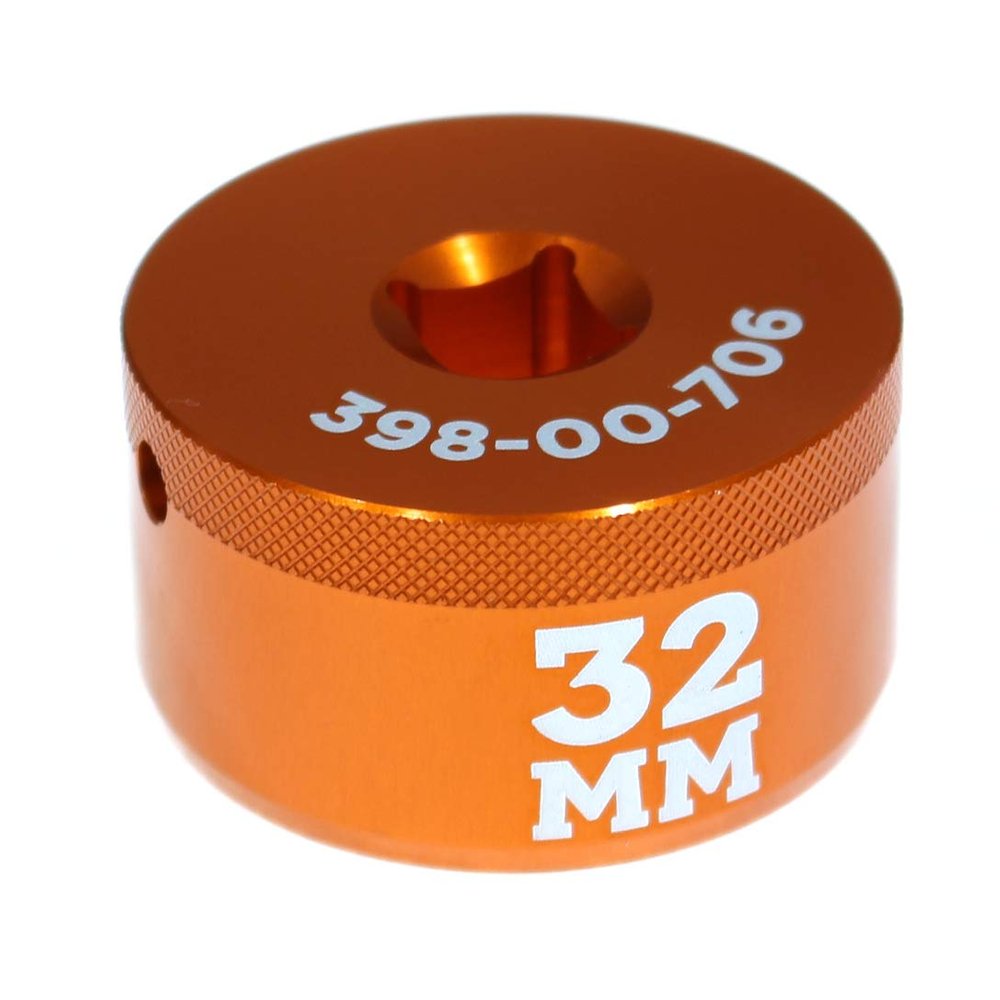 FOX Racing Shox Fork Topcap Socket Orange, 32mm, 3/8 Drive