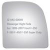 JZSUPER Upper Towing Mirror Glass fit for 99-07 Ford F250 F350 F450 F550 Super Duty Pickup Truck Passenger Right Side RH Flat Replacement Including Adhesive view 1