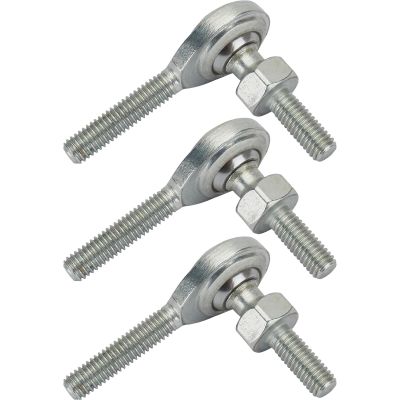 Steel 3/16 Inch RH Male Heim Joint Rod Ends with Stud 3 Pack