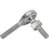 Steel 3/16 Inch RH Male Heim Joint Rod Ends with Stud 3 Pack view 2