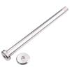 Burgtec Santa Cruz 12x168.5mm Rear Bicycle Axle - Rhodium Silver - 9457 view 1