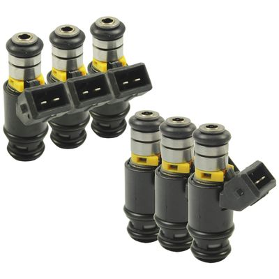 New Set of 6 Fuel Injectors Mach for 97-03 VW Golf Jetta Eurovan 2.8L 021906031D