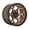 17x8.5 KMC KM541 DIRTY HARRY Matte Bronze With Black Lip Wheel 5x5 (0mm) view 2