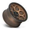 17x8.5 KMC KM541 DIRTY HARRY Matte Bronze With Black Lip Wheel 5x5 (0mm) view 3