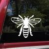 Minglewood Trading Sky Blue - Bee Vinyl Decal - Honey Hive Honeybee Bumblebee Wasp Hornet Flying - Die Cut Sticker - 10w x 7h inches view 2