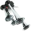 New Chrome 4 Trumpet Train Horn for Trucks Cars with 12 Volt Solenoid Valve Zinc view 3