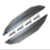 R/C Car Parts : Aluminum Chassis Side Bars For Traxxas 1/10 Maxx 4WD Monster Truck - 1Pr Set Gray Silver view 1