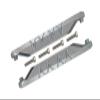 R/C Car Parts : Aluminum Chassis Side Bars (Silver Inlay Version) For Traxxas 1/10 Maxx 4WD Monster Truck - 1Pr Set Silver view 1