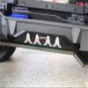 R/C Car Parts : Aluminum Chassis Side Bars (Silver Inlay Version) for Traxxas 1/10 Maxx 4WD Monster Truck - 1Pr Set Red view 2
