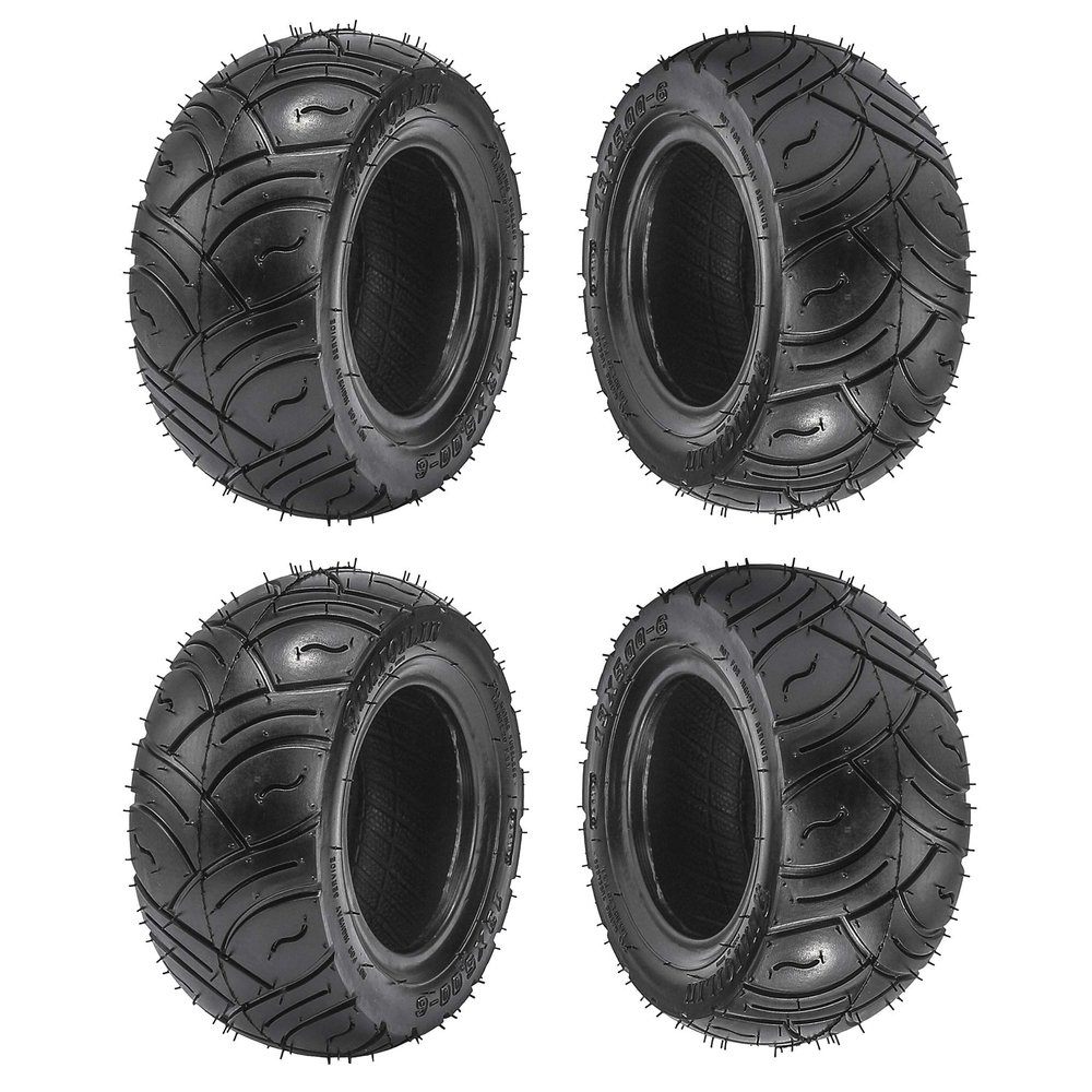 WPHMOTO 4 Set of 13x5.00-6 Front Rear Tubeless Tire Replacement for Go Kart ATV Quad Buggy 4 Four Wheelers