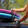 DORSAL Sunguard Aero Roof Rack Pads Car Crossbar Surfboard Kayak SUP Snowboard Racks 34" Long [Pair] view 2