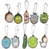 Party Favors- Set of 10 Officially Licensed Rick And Morty Key Chains/ Charms view 1