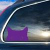 Curious Peeking Kitty Cat 6 inch Purple Indoor Outdoor Vinyl Decal view 2