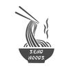 Send Noods Ramen Noodle Bowl 11 inch Dark Gray Indoor Outdoor Vinyl Decal view 1