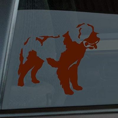 Mister Petlife Saint Bernard Sticker Vinyl Auto Window v2 st. st Brown 5.50" x 4.79"