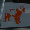 Mister Petlife Saint Bernard Sticker Vinyl Auto Window v2 st. st Brown 5.50" x 4.79" view 1