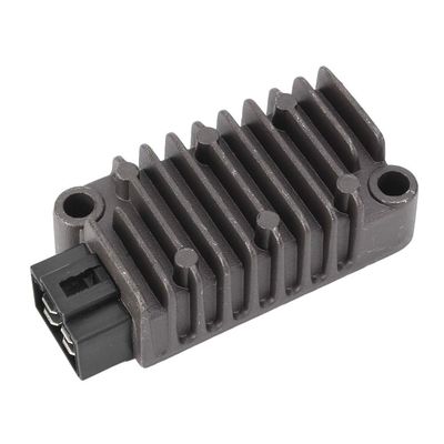 Mallofusa Motorcycle Aluminum Voltage Regulator Rectifier Compatible for Yamaha TTR250 1999 2000 2001 2002 2003 2004 2005 Black