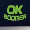 Dark Spark Decals Ok Boomer Bold 10 inch Lime Indoor Outdoor Vinyl Decal view 2