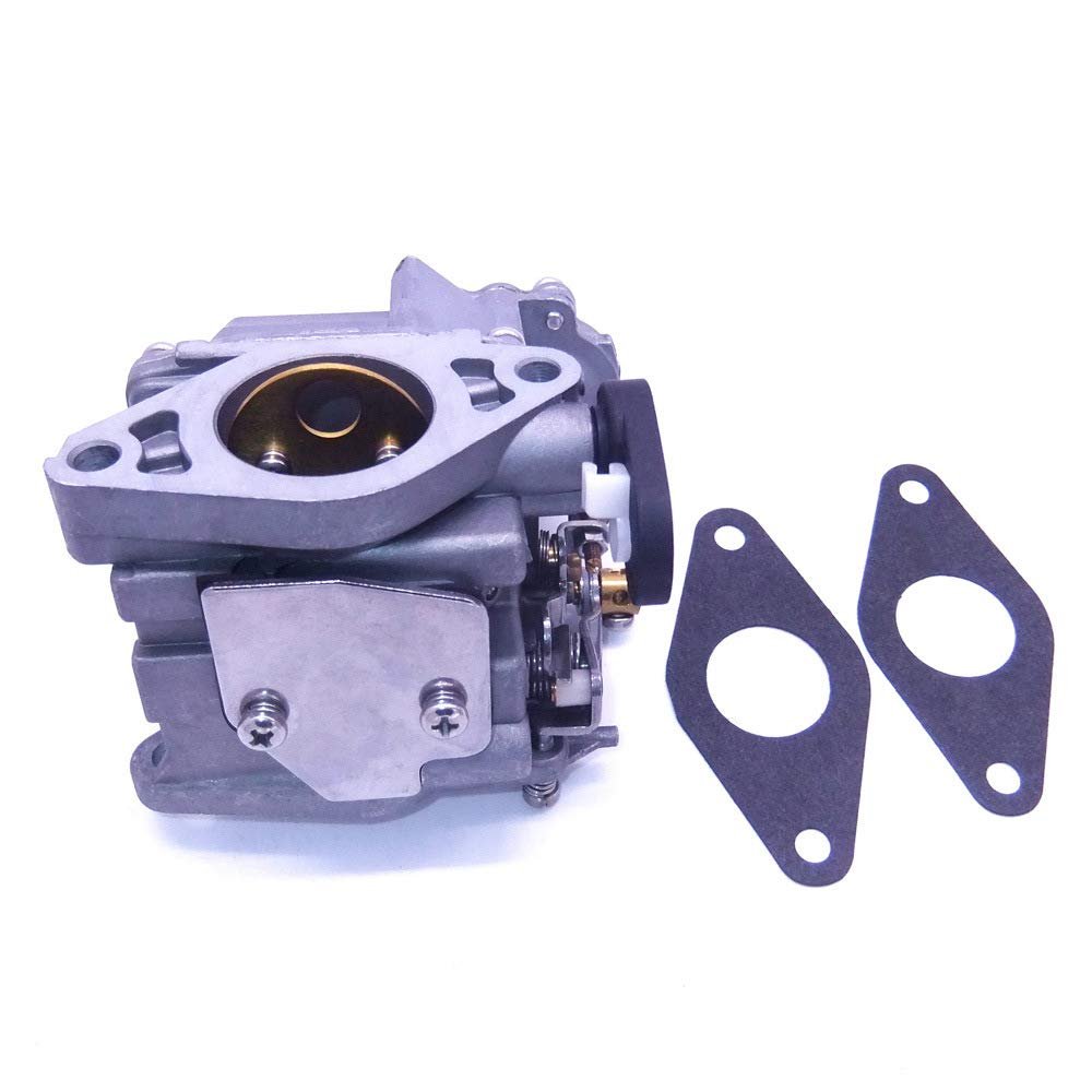 Boat Motor Carburetor Assy 66N-14301-00 and 66M-13646-00 Gaskets (2 pcs) for Yamaha 4-Stroke F9.9C F9.9CMH F9.9CE S/L 4-Stroke Outboard Engine