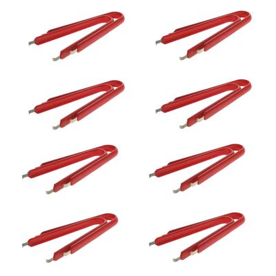 Utoolmart IC Puller Chip Extractor Stainless Steel Antistatic Clip Pliers with Insulated Vinyl Grip 8 Pcs