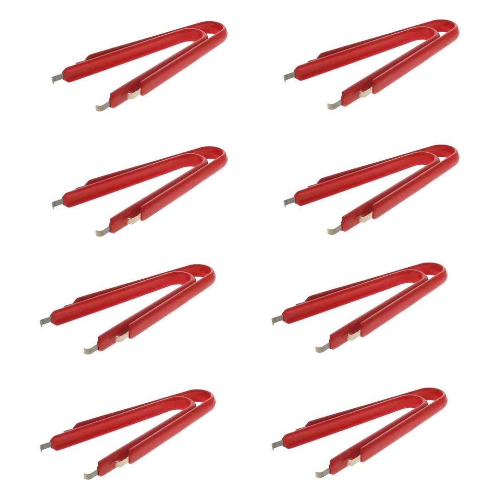 Utoolmart IC Puller Chip Extractor Stainless Steel Antistatic Clip Pliers with Insulated Vinyl Grip 8 Pcs