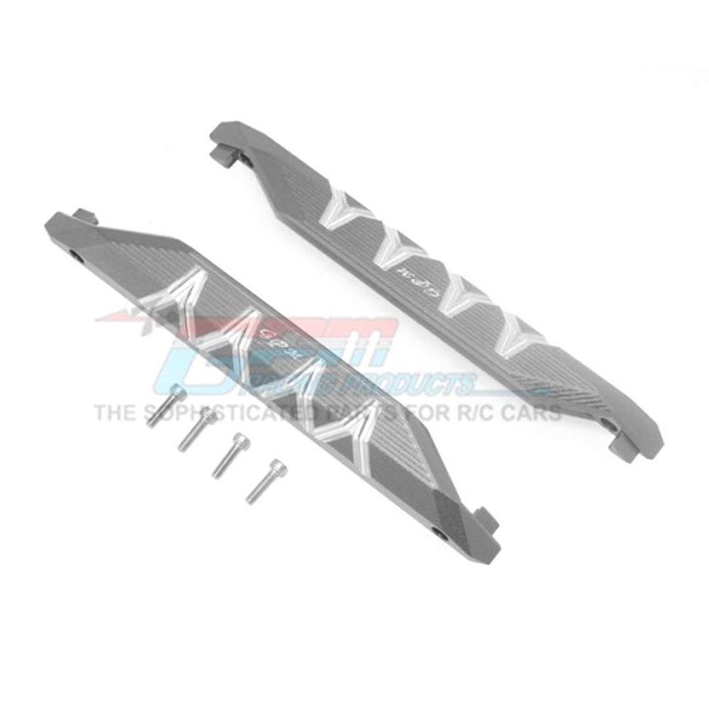 Aluminum Chassis NERF Bars (Silver Inlay Version) -6PC Set