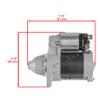 Caltric Starter Compatible with John Deere Tractor Mower Am105575 21163-2077 SE501863 view 2