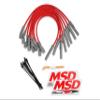 MSD 31639 Super Conductor Spark Plug Wire Set, Red view 1