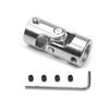 Fielect 2pcs 10mm to 10mm Inner Dia Rotatable Universal Steering Shaft U Joint Coupler L35 x D16 view 3