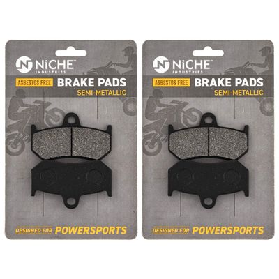 NICHE Brake Pad Set for Yamaha Apex LTX Attak Nytro RX1 RS Vector Rear (Semi-Metallic) 8FU-W0046-01-00 2 Pack