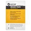 NICHE Brake Pad Set for Yamaha RX1 RS Vector ER LTX Venture Rear (Semi-Metallic) 8FA-W0046-01-00 view 2