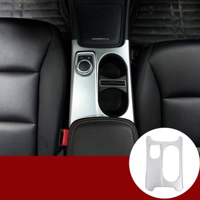 YIWANG ABS Chrome Interior Control Cup Holder Cover Trim for Benz A/GLA/CLA Class C117 W117 W176 X156 2012-2018 Left Hand Drive Auto Accessories