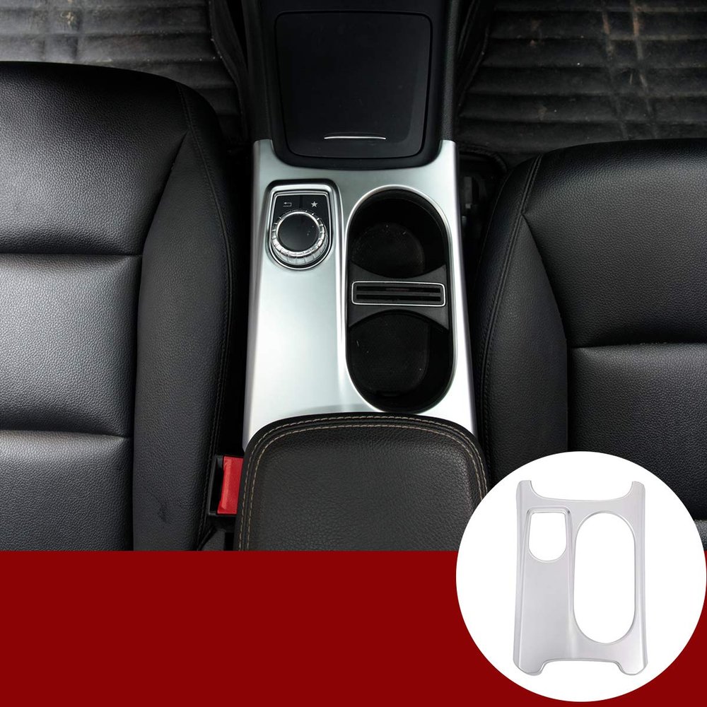 YIWANG ABS Chrome Interior Control Cup Holder Cover Trim for Benz A/GLA/CLA Class C117 W117 W176 X156 2012-2018 Left Hand Drive Auto Accessories