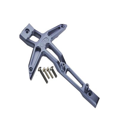Aluminum Front Chassis Brace For Traxxas 1:10 4WD MAXX 89076-4 / 4WD MAXX with WideMAXX 89086-4/1:8 4WD Maxx Slash 6S 102076-4 Upgrades - Gray Silver