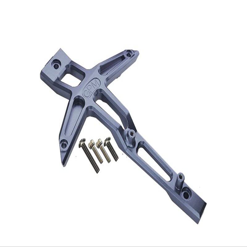 Aluminum Front Chassis Brace For Traxxas 1:10 4WD MAXX 89076-4 / 4WD MAXX with WideMAXX 89086-4/1:8 4WD Maxx Slash 6S 102076-4 Upgrades - Gray Silver