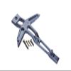 Aluminum Front Chassis Brace For Traxxas 1:10 4WD MAXX 89076-4 / 4WD MAXX with WideMAXX 89086-4/1:8 4WD Maxx Slash 6S 102076-4 Upgrades - Gray Silver view 1