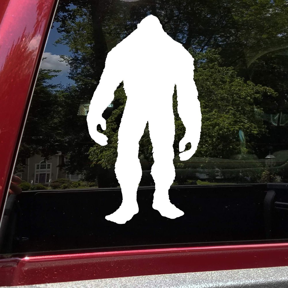 Minglewood Trading Gold - Bigfoot Vinyl Decal - Creature PNW - Die Cut Sticker - 8w x 13.5h inches