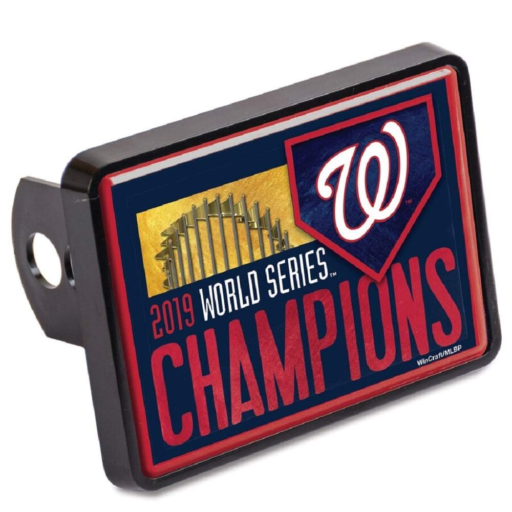WinCraft Washinton Nationals World Series Champions Laser Cut Trailer Hitch Cover